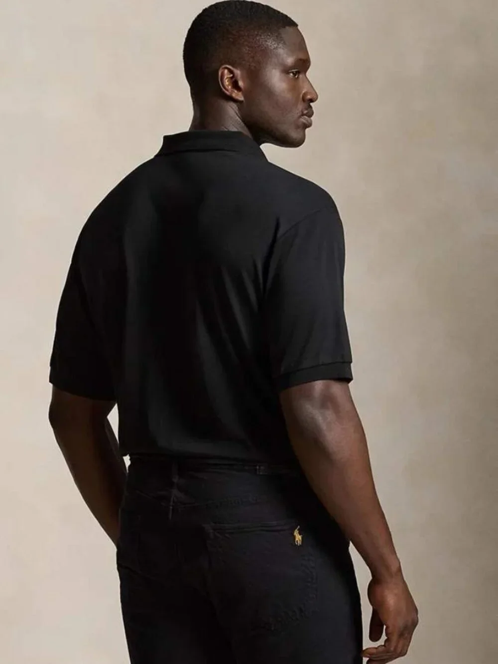 Polo Ralph Lauren Soft Cotton Polo Shirt Mens 3XLT Short Sleeve Black Flesh Pony